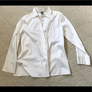 Talbots Button Down Stretch Collared Womens 14 NWT